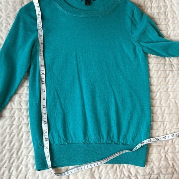 J. Crew Tippi Merino Teal Wool Sweater Size Small EUC - Picture 8 of 10